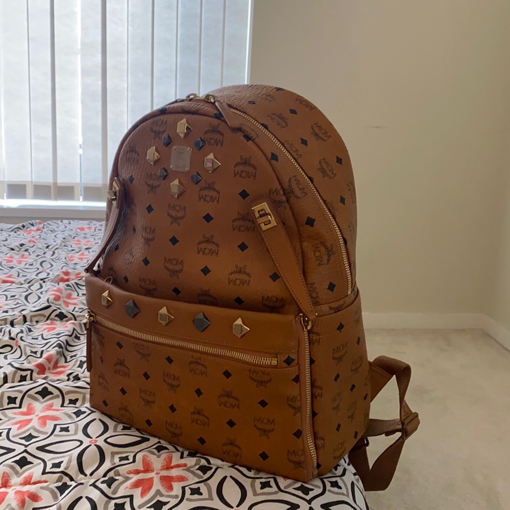 MCM Bag Brown Large Leather